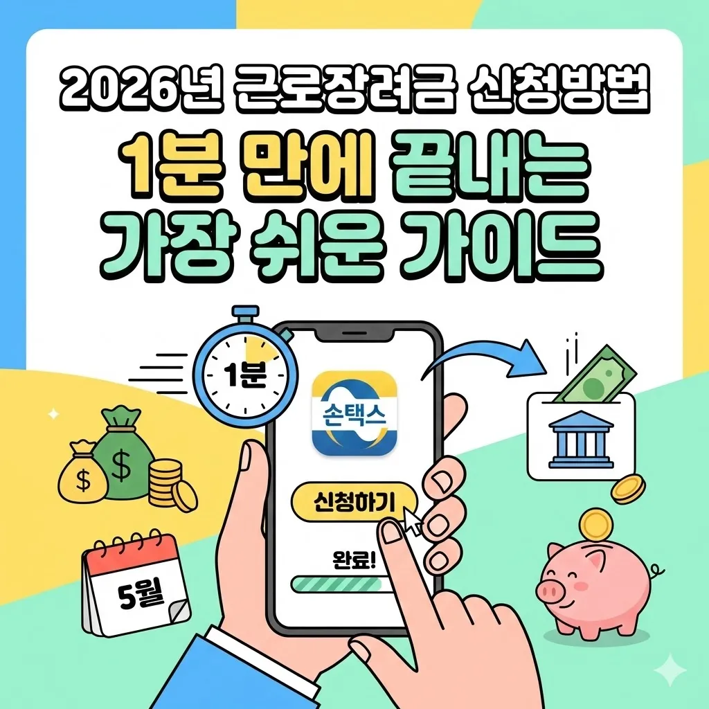 2026년 근로장려금 신청방법, 1분 만에 끝내는 가장 쉬운 가이드
