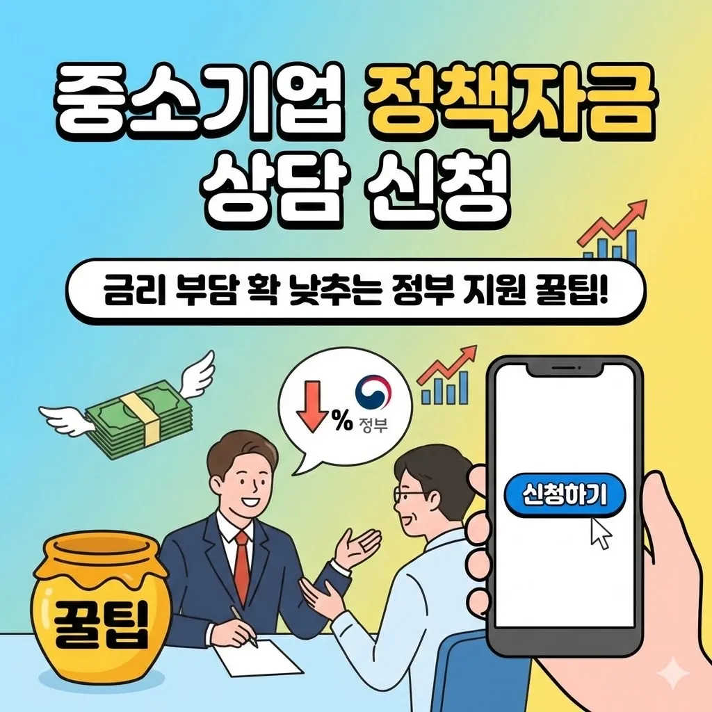 중소기업 정책자금 상담 신청하고 금리 부담 확 낮추는 정부 지원 꿀팁
